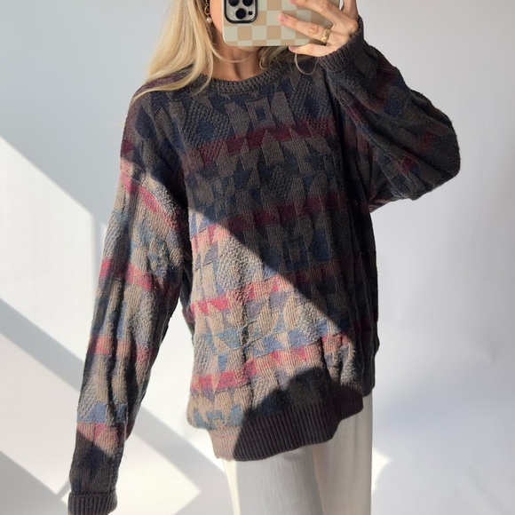 Geometric Patterned Sweater - Multicolor - Picture 3 of 6